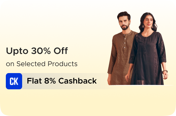 Jaypore : Upto 30% Off on Selected Products  + Flat 8% Cashback